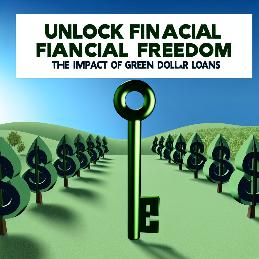 Unlock Financial Freedom: The Impact of Green Dollar Loans
