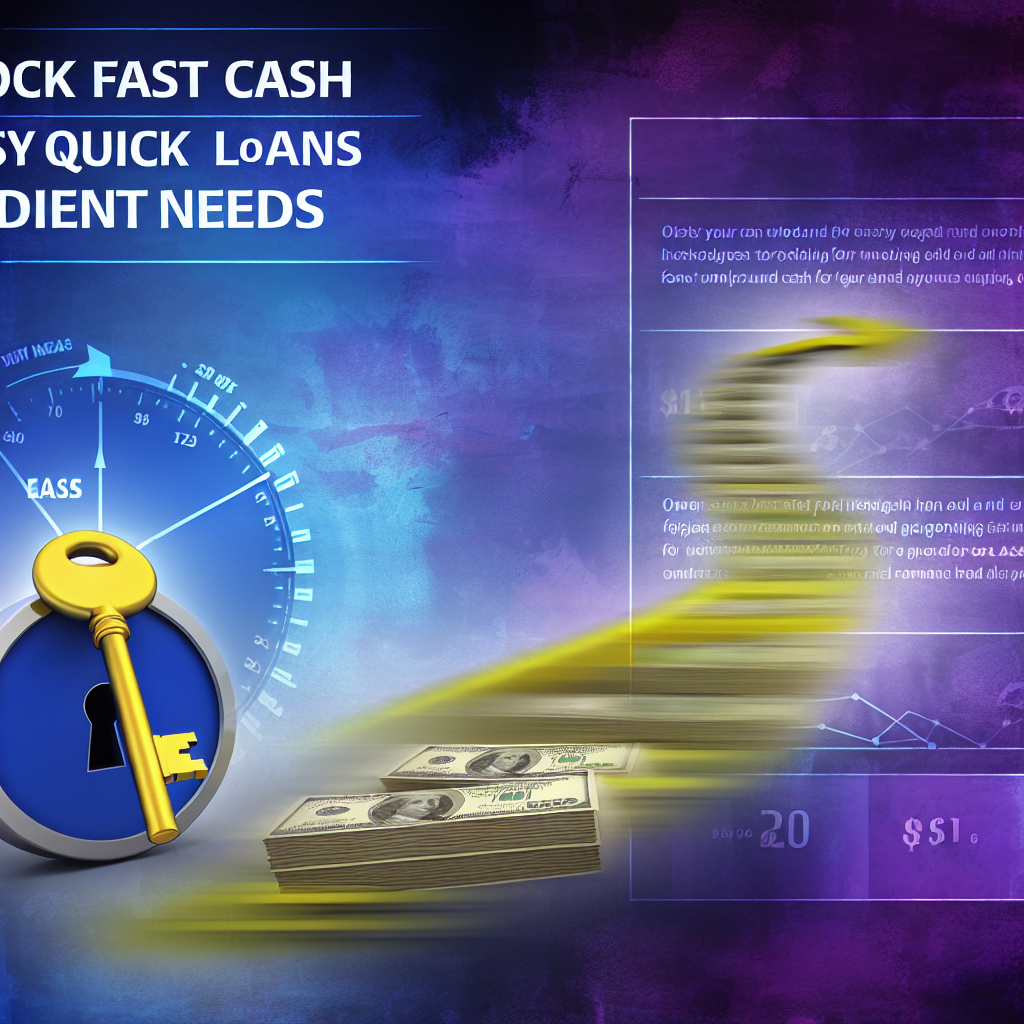 Unlock Fast Cash: Easy Quick Loans for Urgent Needs